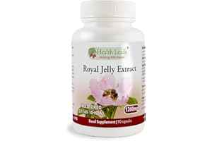 HEALTH LEADS ...WORKING WITH NATURE High Strength Royal Jelly Extract 3:1 (4% 10-HDA) 1260mg x 90 Capsules (100% Additive Free)