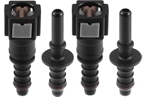 X AUTOHAUX 1/4 SAE to 5/16 Straight Car Fuel Hose Quick Release Connector 2 Set