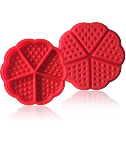 Waffelform Silikon - 5-teilige Backform Für Waffeln & Kekse