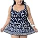 JXStar Women's Plus Size Swimwear With Adjustable Strapes UK26 Purple Blue