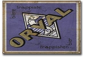 DOGT Orval Belgique Lager Beer Plaque en métal vintage rétro 20 x 30 cm