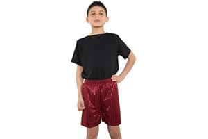 COSHAL® Boys Football Shorts Sportswear Kids Athletic Short Boys PE Running Gym Sports Fitness short's Shadow Stripe PE Uniform Unisex Kids Sport Shorts