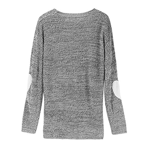 Eleery Damen Einfabrig Pullover Winter Herz Arm Warm Lose Casual Outwear Mantel Wolljacke Strickpullover