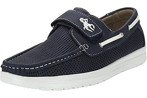 Calzados Romero. KALASITY. Náutico con Velcro para Hombre. Mocasín de Sergatex y Planta de Piel.