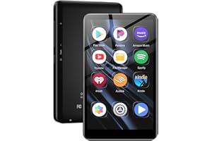 DIOFOX Reproductor MP3 de 160 GB, Reproductor MP3 con Pantalla táctil Completa de 4.02 "Bluetooth y Wi-Fi, Reproductor de MP4 Android 13.0 portátil con Sonido HiFi, Audible, Deezer, Amazon Music, Play Store