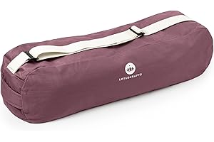 Lotuscrafts torba do jogi PUNE z bawełny ekologicznej – wyprodukowana w sposób sprawiedliwy i ekologiczny – duża torba na matę i akcesoria do jogi