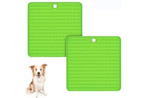 SONGWAY Pet Lick Mat Slow Feeder Dog Mat Relax Anxious Animals, Tazón de Perro de alimentación Lenta Alternativa, Perros y gatos para Servir golosinas, Yogur o Mantequilla de maní