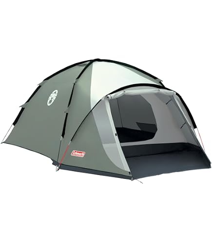 Coleman Kobuk 3 Plus Tent, 3 People, 3 Man Tent, Igloo Tent, Waterproof WS 4,500 mm & Intex Air Bed, 64758, Colourful, 137 x 191 x 25 cm Sports & Outdoors