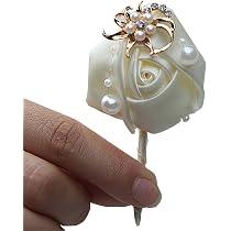 Kamelie Ansteckblumen Set – 10 Stück, Verschiedene Farben, Für Anzug & Hochzeit, Größe Ca. 9 Cm