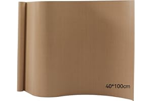 Creatorally Teflon per Termopressa, Foglio in Teflon PTFE Rotolo 40x100 cm Carta per Stampa a Sublimazione, Tappetino Antiaderente per Trasferimento, Pellicola per Cottura