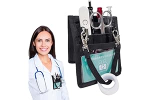 DWFEYOI 1 Stück Krankenschwester Tasche, Utility Medizinische Krankenpflege Gürteltasche Nurse Accessories Organizer für und Medizinische Versorgung, Gürteltasche Werkzeuggürtel Organizer für Stethoskope