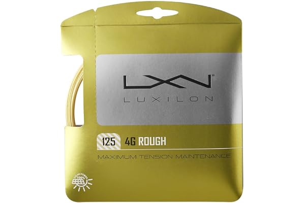 Wilson Cordages pour Raquette Luxilon, 4G Rough, Rouleau de 2 mètres, Couleur Or, 1,25 mm, Unisexe, WRZ990144