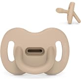 Suavinex, All Silicone Pacifier, Babies 0/6 Months and Newborns, Physiological Teat Sx Pro, Soft and Flexible, Ideal for Slee