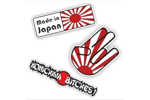 folien-zentrum - Set di 3 adesivi tuning per auto JDM OEM