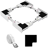 NIUXX Universal Zwischenbaurahmen Set für Waschmaschine und Trockner, Verstellbarer Verbindungsrahmen Kit (46-66 cm), Stapelb