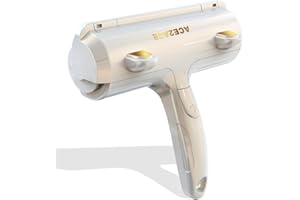ACE2ACE Brosse Anti Poils Animaux Chat Chien, Brosse Ramasse Enlève Poils, Magique Réutilisable pour Poils, Rouleau à Poils d'animaux, Édition de Cadeaux, Blanc