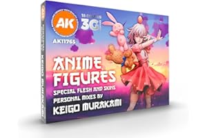 AK Interactive Keigo Murakami AK11765 - Kit di pittura acrilica 3G, statuette di anime speciali di pelle e pelle nera