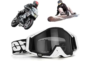 YOIHUQI Gafas de motocross, impermeables al viento y al polvo, gafas de motocross, gafas de esquí, gafas para bicicleta de tierra, gafas antiniebla y UV, gafas de carreras todoterreno, para ciclismo, carreras