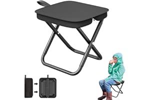 LKPUPKJ Mini Folding Stool and Lightweight, Portable Folding Stool, Mini Outdoor Camping Folding Chairs, Lightweight Folding Stool, Camping Stool, Portable Chair Foldable for Travel, Lightweight Seat