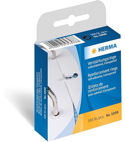 Pack Of 500 Self-Adhesive Hole Reinforcement Rings, 2 Boxes 15 - View #2