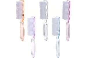 KGDUYC Lot de 5 brosse ongle，brosse a ongles main，brosses à ongles avec poignée pour nettoyer les ongles et les doigts - 5 couleurs - Outils de manucure pour ongles et orteils