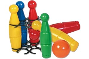 Dohany Kegel Bowling Spielset Klein 6 Kegeln 1 Kugel Wurfspiel Kinderspielzeug