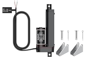 Justech Actionneur Linéaire 1000N 100mm, Moteur d’actionneur Linéaire 12V, étanche IP65, Alliage d’aluminium pour Porte de Poulailler électrique, Table de Bureau élévatrice