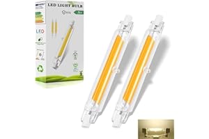 Dvnoua Lampadina R7S LED 118mm Dimmerabile, 20W R7S LE D Equivalente a 200W Lampada Alogena, Lampada R7 S LED 118mm Bianco Naturale 4000K 2000LM Nessun Sfarfallio, Illuminazione Fascio 360°, 2 Pezzi