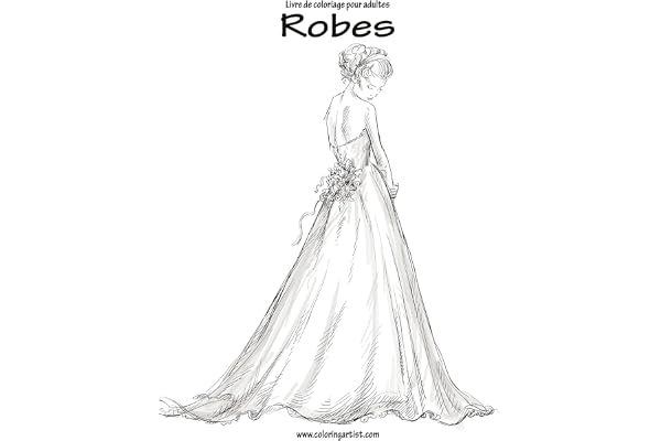 Livre de coloriage pour adultes Robes 1