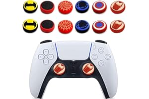 JAEESPON 12Pcs Analog Thumb Grip Stick Cover, Dualsense Wireless Controllers Game Remote Joystick Cap, Fantastic Non-Slip Silicone Handle Protection Cover for PS5/PS4/Xbox one/360/Nintendo Switch PRO