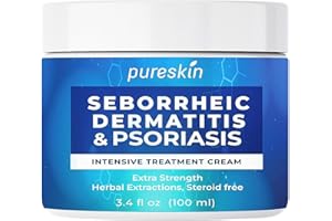 GREHGE Seborrhoische Dermatitis Creme: Psoriasis- und Ekzembehandlung für Haut und Kopfhaut – Natürliche Linderung bei Schuppiger, Gereizter Haut, 100 ml