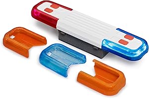 bruder 02803 - Accessoires Module son et lumière pour camions - avec 4 fonctions et piles, bruitage du moteur, sirène de police, pompiers, service de secours, ramassage des ordures ménagères