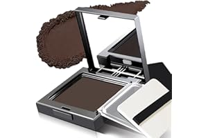 OKAQEE Instantly Hairline Shadow - Hairline Powder - Quick Cover Grey Hair in Hair Regrowth Treatments - Windproof Sweatproof Hair Touch-Up for Root Concealer - Long Lasting with Mirror & Puff (（Dark brown）)