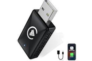 Embui Wireless Android Auto und Carplay Adapter, 2 in 1 Stick wandelt verdrahtete Auto/Carplay drahtlos um, geeignet für Autos mit AA Carplay, USB C/A Kabel Mini Version