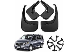 KLBVFDYAN Auto Bavettes pour Mercedes-Benz Vito W447 2016-2024, 4 Pièces Voiture personnalisés Garde Boue Anti-éclaboussures Protection Accessoires