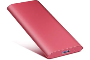 UIUIT Disco Duro Externo 2tb USB 3.0 para Mac, PC, MacBook, Chromebook, Xbox (2tb, Rojo)