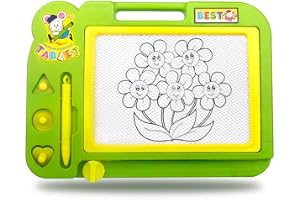 VGRASSP Magnetic Slate is Very Useful and Easy to Use, Helps Children in Learning How to Write, Read and Draw on This Non-Toxic Board - Color as per Stock
