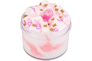 AXCOIUP Two-Toned Lollipop Cream Jelly Slime for Girls and Boys,Upgraded Eco-Friendly,Soft,Non-Sticky, Stress Relief Toys, DIY Scented Slime Kids Education Party Favor, Birthday