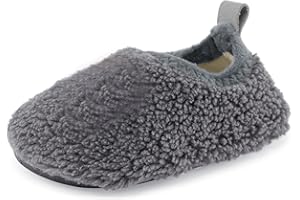 MK MATT KEELY Chaussons Enfant Garçons Filles Maison Pantoufle D'intérieur Antidérapante de Sherpa Toison