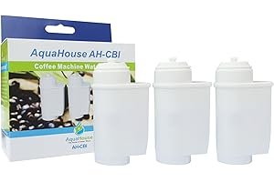 AQUAHOUSE 3x AH-CBI Compatible pour Siemens TZ70003, Bosch 12008246 Filtre à eau 467873 575491 pour Bosch Neff Siemens Gaggenau Machines à café BCM8450UC, CM450710 et TCM24RS