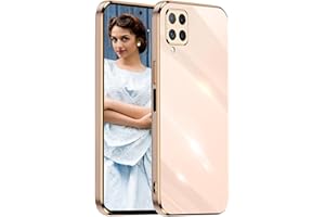 JEELAR NEINEI Funda para Samsung Galaxy A42 5G,Carcasa Espejo Silicona Shockproof Diseño Minimalista Caso,Ultradelgado Elegante Color Brillante Enchapado TPU Case Cover,Rosado