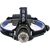 CATA Poyraz Şarjlı Led Kafa Feneri Ayarlanabilir Zoom &Ouml;zellikli 3 Modlu Beyaz Işık Outdoor Kafa Lambası IP44 300 L&uuml;men Kamp,B