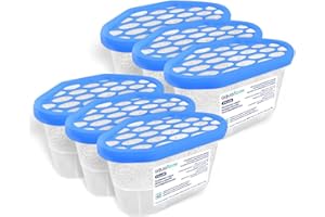 Aquafloow Osuszacz Pokojowy 400 ml, Redukuje Wilgotność, 6 Sztuk | Neutralizator Zapachów, Pochłaniacz Wilgoci do Kuchni, Szafki, Łazienki i Gabinetu