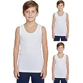 Lux Cozi Boy's White Regular Fit Vest | 100% Cotton| Sk...