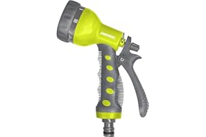 Jardibric - Pistolet d'Arrosage Gainé 7 Jets - Gamme Traditionnelle - Arrosez avec Précision, Confort et Polyvalence pour un Jardin Florissant