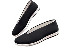 EDAT Traditioneller chinesischer Stil for Herren, Kung-Fu-Schuhe, altes Peking, Bruce leer, Tai Chi, Wushu, Schwarze Kampfsportschuhe, Anzug, Sportbekleidung Stoffschuh