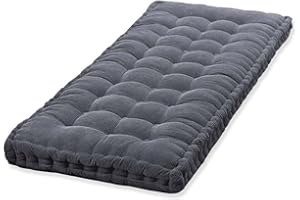 JORTUIO Coussin de Siège de Banc Jardin 200/180/160/150/120/110cm,Coussin de Banc 8-10 d'épaisseur, Coussin de Banc l'intérieur, l'extérieur et Le Patio Assise Coussin(Color1,160x60cm/63x24in)