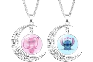 Fanoyo Collar Stitch, 2 Piezas Collares de Stitch, Lilo y Stitch Regalos Niña Collar Stitch Niña