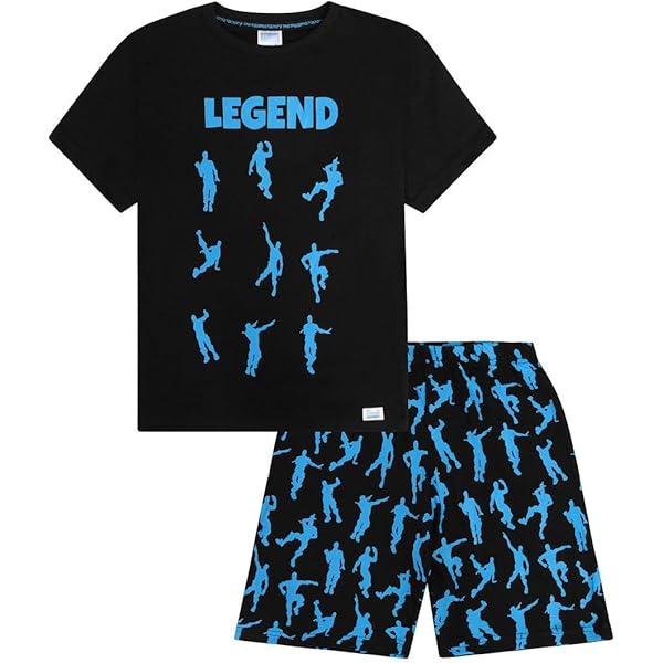 Fortnite Kinder-Pyjama - Beef Boss Durr Burger Design - Kurzarm Schlafanzug Aus 100% Baumwolle