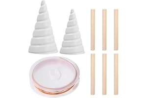 DENTEDELEAO Kupferdraht 2,5m - Reiner 99,9% Kupferdraht für Elektrokultur, Gartenarbeit und Pflanzenpflege - Inklusive Wickelwerkzeug und 6 Stück Rundstäbe